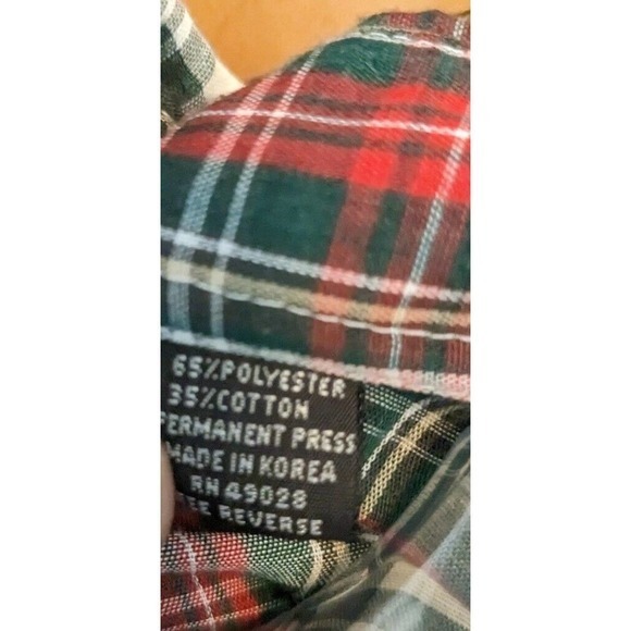 Vintage Authentic Western Youngbloods Long Sleeve Pearl Snap Medium Plaid 65/35 - Picture 3 of 6